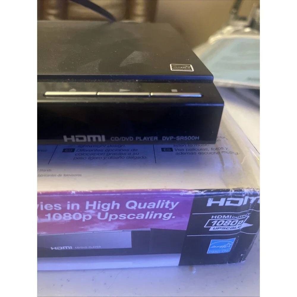 Sony DVP-SR500H CD/DVD Player Dolby Digital DTS 1080p HDMI Upscaling Working!